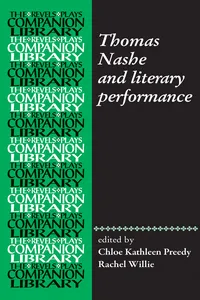 Thomas Nashe and literary performance_cover