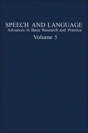 Speech and Language