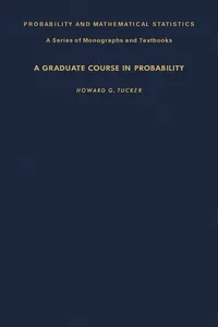 A Graduate Course in Probability_cover