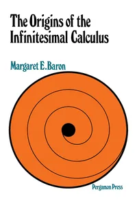 The Origins of Infinitesimal Calculus_cover