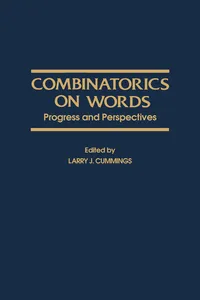 Combinatorics on Words_cover