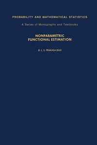 Nonparametric Functional Estimation_cover