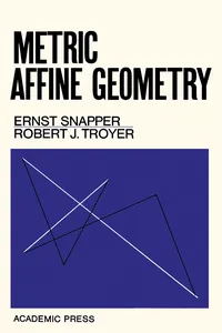 Metric Affine Geometry_cover