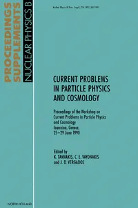 Current Problems in Particle Physics and Cosmology_cover