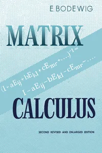 Matrix Calculus_cover