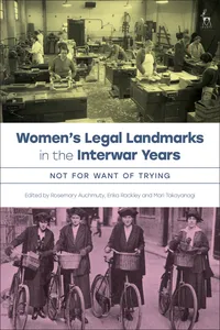 Women’s Legal Landmarks in the Interwar Years_cover