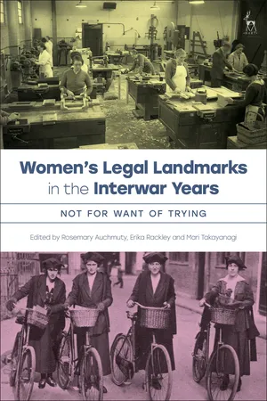 Women's Legal Landmarks in the Interwar Years