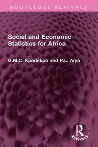 Social and Economic Statistics for Africa_cover