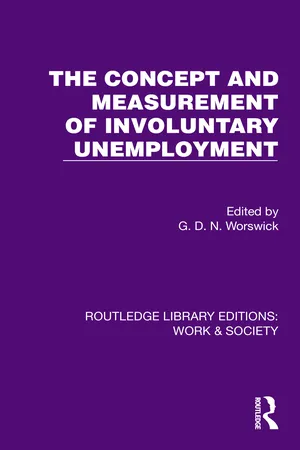 The Concept and Measurement of Involuntary Unemployment