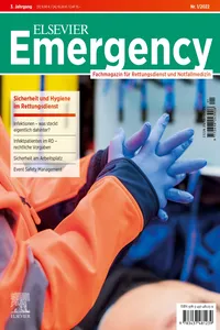 Elsevier Emergency. Sicherheit und Hygiene im Rettungsdienst. 1/2022_cover