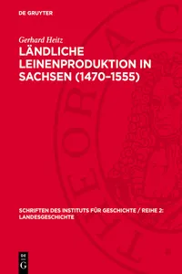 Ländliche Leinenproduktion in Sachsen_cover