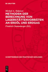 Methoden der Berechnung von Lagerstättenvorräten an Erdöl und Erdgas_cover