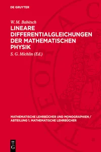 Lineare Differentialgleichungen der mathematischen Physik_cover