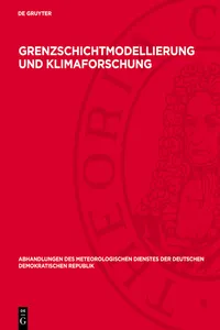 Grenzschichtmodellierung und Klimaforschung_cover