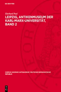 Leipzig, Antikenmuseum der Karl-Marx-Universität, Band 2_cover