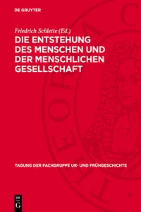 Die Entstehung des Menschen und der menschlichen Gesellschaft_cover