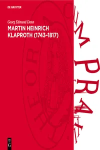 Martin Heinrich Klaproth_cover