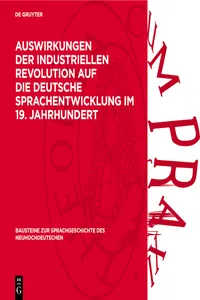 Auswirkungen der industriellen Revolution auf die deutsche Sprachentwicklung im 19. Jahrhundert_cover