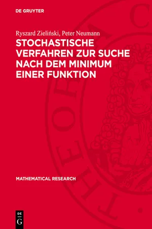 Stochastische Verfahren zur Suche nach dem Minimum einer Funktion