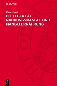 Die Leber bei Nahrungsmangel und Mangelernährung_cover