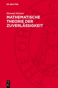 Mathematische Theorie der Zuverlässigkeit_cover