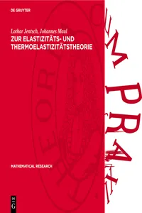 Zur Elastızitäts- und Thermoelastizitätstheorie_cover