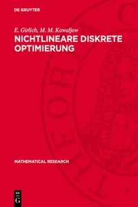 Nichtlineare diskrete Optimierung_cover