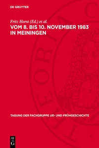 vom 8. bis 10. November 1983 in Meiningen_cover