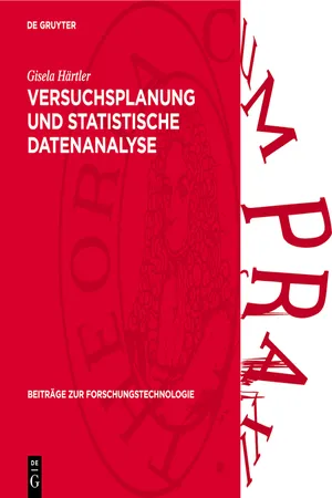 Versuchsplanung und statistische Datenanalyse