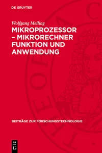 Mikroprozessor – Mikrorechner Funktion und Anwendung_cover