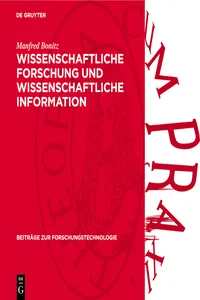 Wissenschaftliche Forschung und wissenschaftliche Information_cover