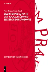 Bildinterpretation in der Hochauflösungs-Elektronenmikroskopie_cover