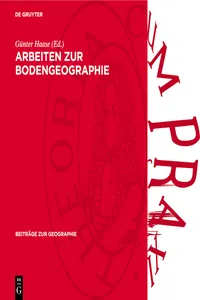 Arbeiten zur Bodengeographie_cover