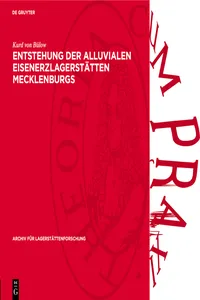 Entstehung der Alluvialen Eisenerzlagerstätten Mecklenburgs_cover