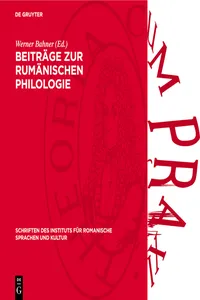 Beiträge zur rumänischen Philologie_cover