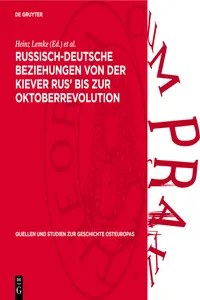 Russisch-Deutsche Beziehungen von der Kiever Rus' bis zur Oktoberrevolution_cover