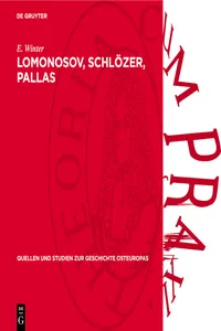 Lomonosov, Schlözer, Pallas_cover