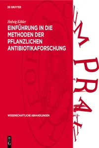 Einführung in die Methoden der pflanzlichen Antibiotikaforschung_cover