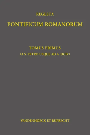 Regesta Pontificum Romanorum