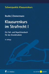 Klausurenkurs im Strafrecht I_cover