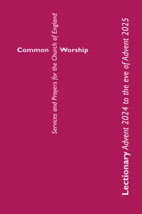 Common Worship Lectionary Advent 2024 to the Eve of Advent 2025_cover