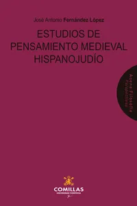 Estudios de pensamiento medieval hispanojudío_cover