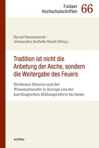 "Tradition ist nicht die Anbetung der Asche, sondern die Weitergabe des Feuers"_cover