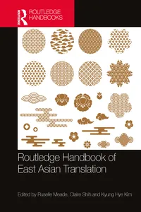 Routledge Handbook of East Asian Translation_cover