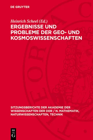 Ergebnisse und Probleme der Geo- und Kosmoswissenschaften