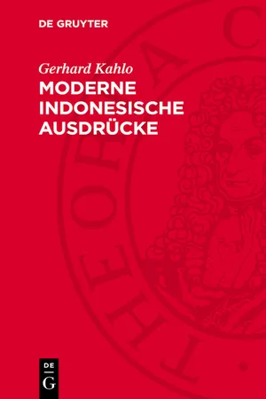 Moderne indonesische Ausdrücke