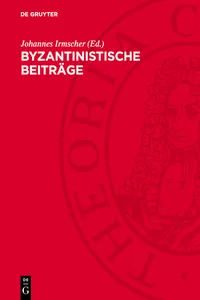 Byzantinistische Beiträge_cover