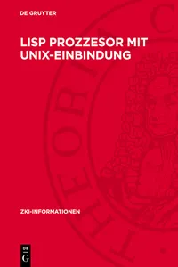 Lisp Prozzesor mit Unix-Einbindung_cover