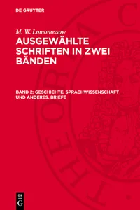 Geschichte, Sprachwissenschaft und anderes. Briefe_cover