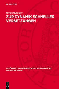 Zur Dynamik schneller Versetzungen_cover